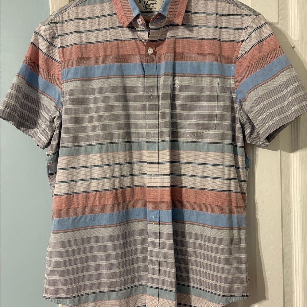 Original Penguin Multicolor Striped Button-Down Shirt